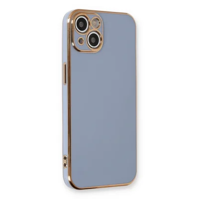 BUĞZ İphone 13 Kılıf Volet Silikon - Mavi