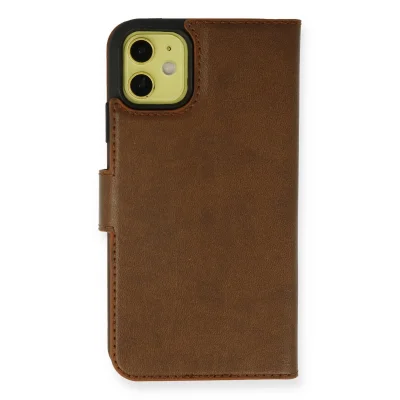 BUĞZ İphone 13 Mini Kılıf Trend S Plus Kapaklı Kılıf - Taba