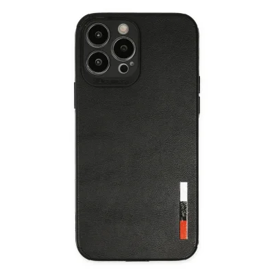 BUĞZ İphone 13 Pro Kılıf Loop Deri Silikon - Siyah