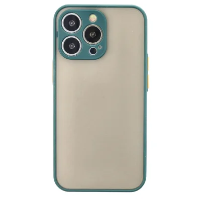 BUĞZ İphone 13 Pro Kılıf Montreal Silikon Kapak - Yeşil