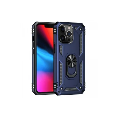 BUĞZ İphone 13 Pro Kılıf Sofya Yüzüklü Silikon Kapak - Lacivert