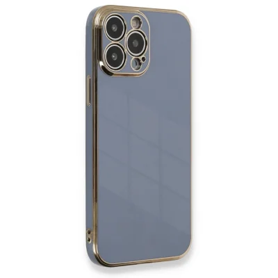 BUĞZ İphone 13 Pro Kılıf Volet Silikon - Mavi