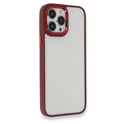 BUĞZ İphone 13 Pro Max Kılıf Dora Kapak - Kırmızı