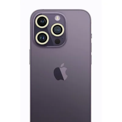 BUĞZ İphone 13 Pro Max Neon Fosforlu Kamera Lens - Beyaz
