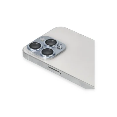 BUĞZ İphone 13 Pro Max Pers Alüminyum Kamera Lens - Sierra Blue