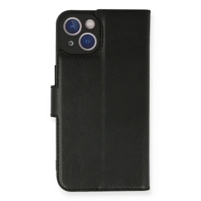 BUĞZ İphone 14 Kılıf Trend S Plus Kapaklı Kılıf - Siyah