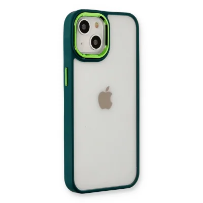 BUĞZ İphone 14 Plus Kılıf Dora Kapak - Haki Yeşil