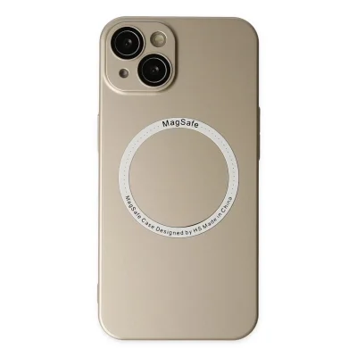 BUĞZ İphone 14 Plus Kılıf Jack Magneticsafe Lens Silikon - Gold