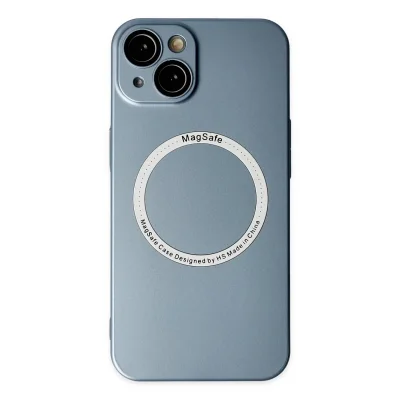 BUĞZ İphone 14 Plus Kılıf Jack Magneticsafe Lens Silikon - Sierra Blue