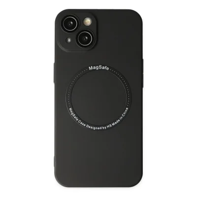 BUĞZ İphone 14 Plus Kılıf Jack Magneticsafe Lens Silikon - Siyah