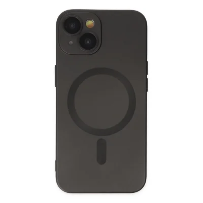 BUĞZ İphone 14 Plus Kılıf Moshi Lens Magneticsafe Silikon - Siyah
