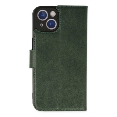 BUĞZ İphone 14 Plus Kılıf Trend S Plus Kapaklı Kılıf - Yeşil