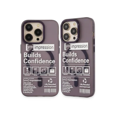 BUĞZ İphone 14 Pro Kılıf Apollo Magneticsafe Desenli Kapak - Apollo Mor - 6