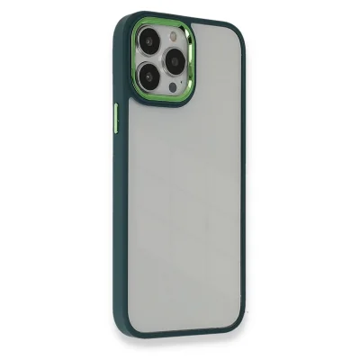 BUĞZ İphone 14 Pro Kılıf Dora Kapak - Haki Yeşil