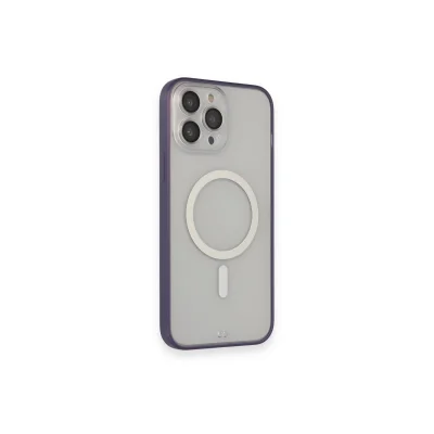 BUĞZ İphone 14 Pro Kılıf Grand Magneticsafe Kapak - Mor