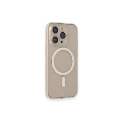 BUĞZ İphone 14 Pro Kılıf Grand Magneticsafe Kapak - Şeffaf