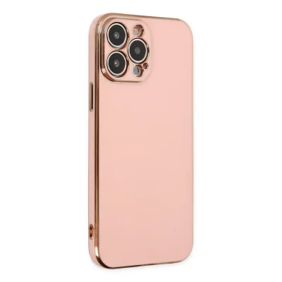 BUĞZ İphone 14 Pro Kılıf Volet Silikon - Pembe