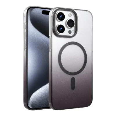 BUĞZ İphone 14 Pro Max Glossy Magsafe Kapak - Siyah