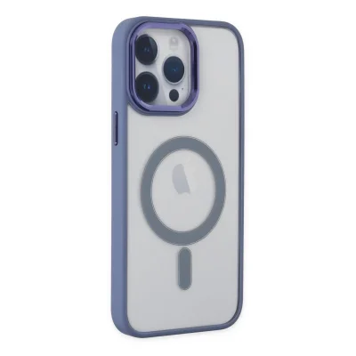 BUĞZ İphone 14 Pro Max Kılıf Room Magneticsafe Silikon - Sierra Blue