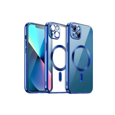 BUĞZ İphone 15 Kılıf Kross Magneticsafe Kapak - Lacivert