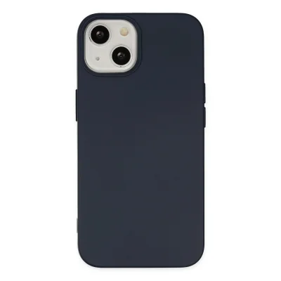 BUĞZ İphone 15 Kılıf Nano İçi Kadife Silikon - Lacivert