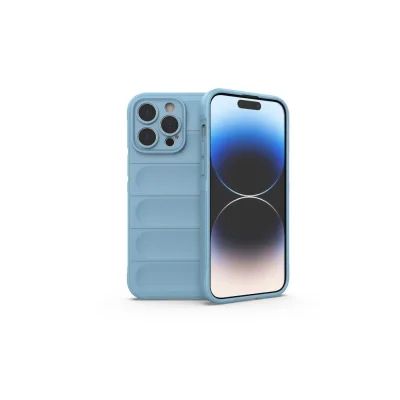 BUĞZ İphone 15 Pro Kılıf Optimum Silikon - Sky Blue