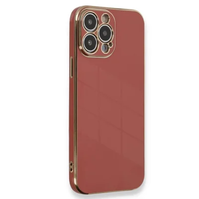 BUĞZ İphone 15 Pro Kılıf Volet Silikon - Kırmızı