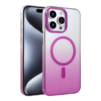 BUĞZ İphone 15 Pro Max Glossy Magsafe Kapak - Mor