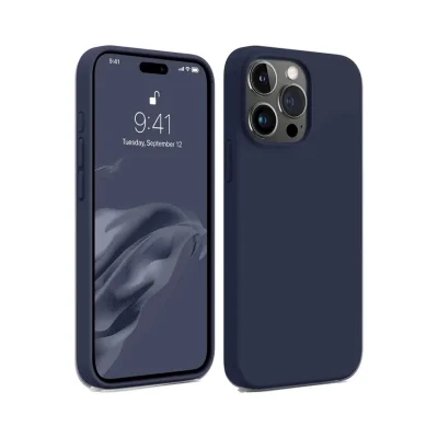 BUĞZ İphone 15 Pro Max Kılıf First Silikon - Lacivert