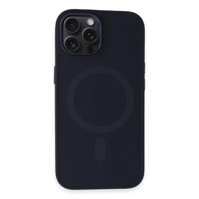 BUĞZ İphone 15 Pro Max Kılıf Oslo Magsafe Kapak - Lacivert