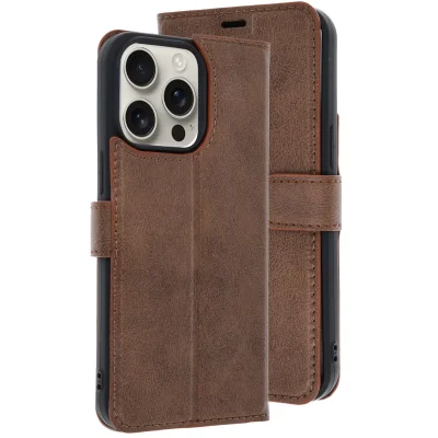 BUĞZ İphone 15 Pro Max Kılıf Trend S Plus Kapaklı Kılıf - Taba