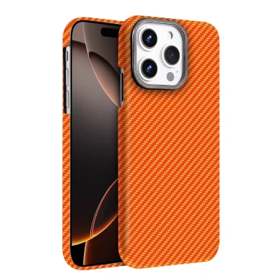 BUĞZ İphone 15 Pro Max Vega Magsafe Kapak - Turuncu