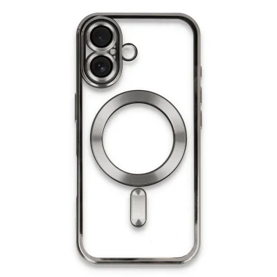 BUĞZ İphone 16 Kılıf Kross Magneticsafe Kapak - Titan Gri