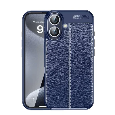 BUĞZ İphone 16 Plus Kılıf Auto Focus Kapak - Lacivert