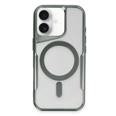 BUĞZ İphone 16 Plus Kılıf Boyi Magsafe Silikon Kapak - Yeşil