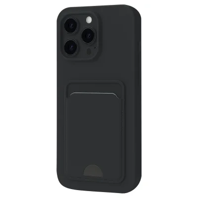 BUĞZ İphone 16 Plus Kılıf Kelvin Kartvizitli Silikon - Siyah