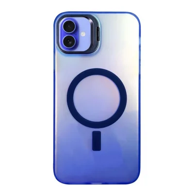 BUĞZ İphone 16 Plus Kılıf Primera Magsafe Standlı Kapak - Lacivert