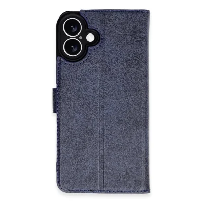 BUĞZ İphone 16 Plus Kılıf Trend S Plus Kapaklı Kılıf - Lacivert