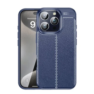 BUĞZ İphone 16 Pro Kılıf Auto Focus Kapak - Lacivert