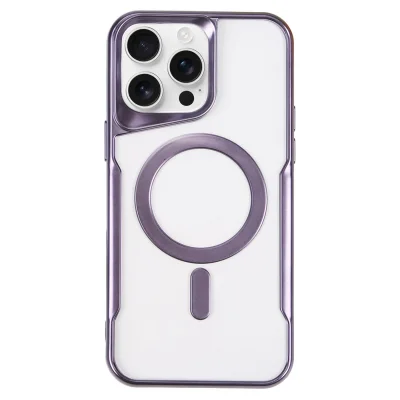 BUĞZ İphone 16 Pro Kılıf Boyi Magsafe Silikon Kapak - Derin Mor