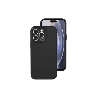 BUĞZ İphone 16 Pro Kılıf Nano İçi Kadife Silikon - Siyah