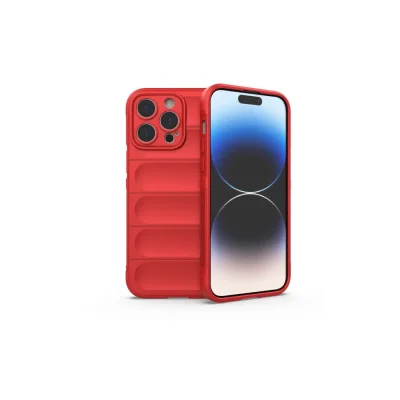 BUĞZ İphone 16 Pro Kılıf Optimum Silikon - Kırmızı