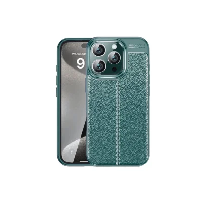 BUĞZ İphone 16 Pro Max Kılıf Auto Focus Kapak - Koyu Yeşil