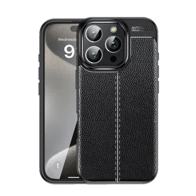 BUĞZ İphone 16 Pro Max Kılıf Auto Focus Kapak - Siyah