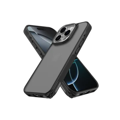 BUĞZ İphone 16 Pro Max Kılıf Elegant Kapak - Siyah