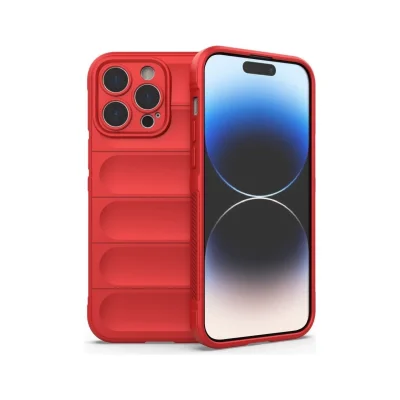 BUĞZ İphone 16 Pro Max Kılıf Optimum Silikon - Kırmızı