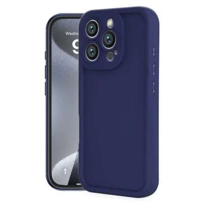 BUĞZ İphone 16 Pro Max Kılıf Viera Silikon - Lacivert