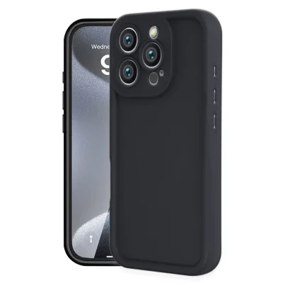 BUĞZ İphone 16 Pro Max Kılıf Viera Silikon - Siyah