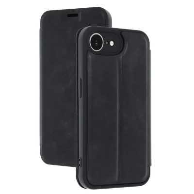BUĞZ İphone 16e Kılıf Flip Cover - Siyah