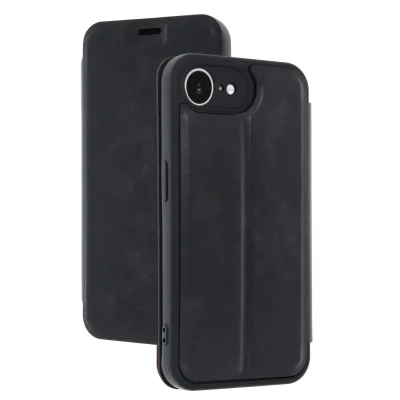 BUĞZ İphone 16e Kılıf Flip Cover - Siyah